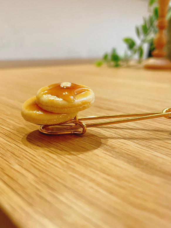 【純喫茶シリーズ】パンケーキのブローチ 2枚目の画像