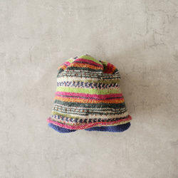 オパール毛糸の腹巻き帽子・キッズサイズ 5枚目の画像