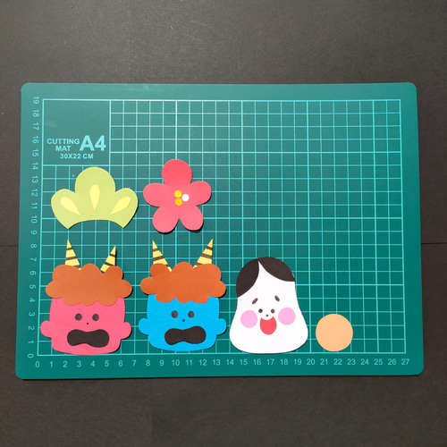 セット商品】節分 ひな祭り ガーランド 吊るし飾り 壁面飾り 画用紙