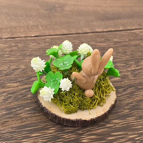 うさぎ様のページ ２点　エコクラフト　ミニチュア雑貨　ハンドメイド ギフト*うさぎのミニチュア雑貨 その他インテリア雑貨 Elegance