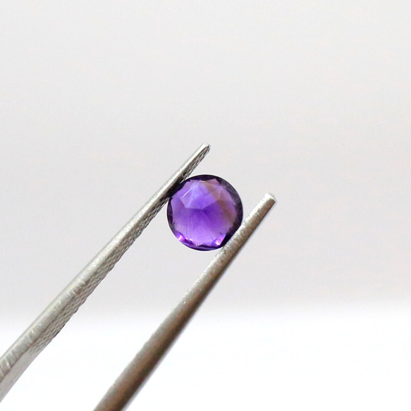 天然石 ルース 裸石 素材 アメジスト 0.49ct 約5mm collection-gems07 2枚目の画像