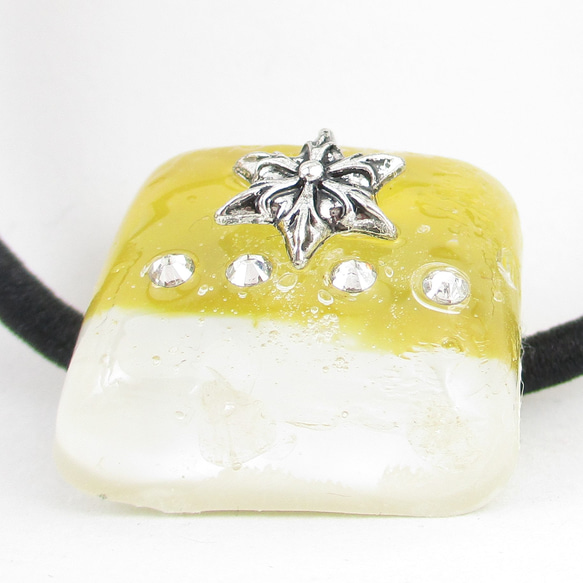 いつの日もクォーツも、捧げる想いは同じだから、カラブリアの空に、届いてほしい♪(ぼぼ屋のヘアゴム)SH203 3枚目の画像