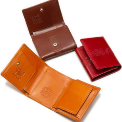 送料無料】令和ゆかりの奈良財布 正倉院文様三つ折りコンパクト財布