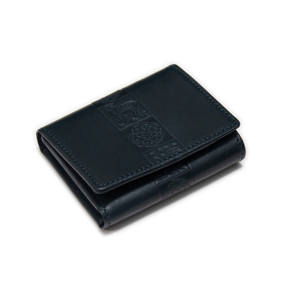 【送料無料】令和ゆかりの奈良財布 正倉院文様三つ折りコンパクト財布（全5色） 5枚目の画像
