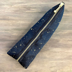 畳縁　笔盒　日式　星空　黑色的 第2張的照片