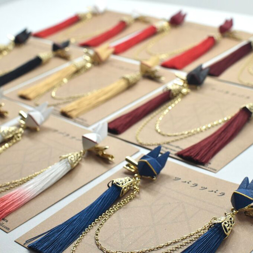 折り紙狐(きつね)面 羽織留め・ストールクリップ【全12種】 その他