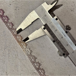 4m トーションレース 手染め ランダムマルチカラ― ピコット柄 日本製 lace-No,154-4 6枚目の画像