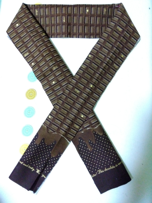 とろけるチョコ柄 半衿【在庫限り】 和装小物（帯・半襟） ようか