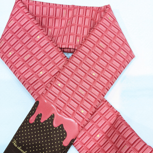 とろけるチョコ柄 半衿【在庫限り】 和装小物（帯・半襟） ようか