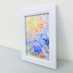 「富士山とインスピレーション」 プリント ハガキサイズ 額付き 2枚目の画像
