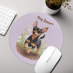 【 自然に囲まれた ジャックラッセルテリア 】 パステルカラー マウスパッド　犬　ペット　うちの子　犬グッズ　プレゼント 3枚目の画像