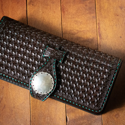 leather wallet　レザーウォレット　ロングウォレット 4枚目の画像