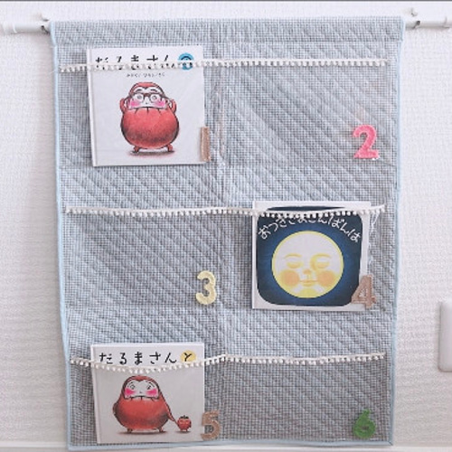パッチワーク 収納ポケット付き壁掛け収納 MANYさんの作品Ω