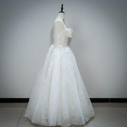 2024年度新作フランス式軽いウェディングドレス - シンプルなデザインで普段着としても使える花嫁音楽会発表会なG143 5枚目の画像