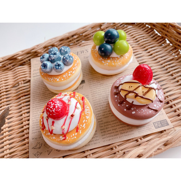 おままごとふわふわパンケーキ 4個セット おもちゃ・人形 mocopanya 