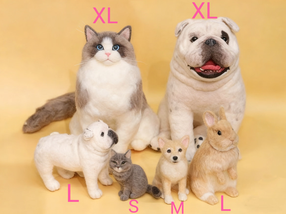 【受注製作】羊毛フェルト、うちの子、猫ぬいぐるみ、フェルト猫、ペットの肖像画、犬猫人形、ペットロス、うちのこ記念日 18枚目の画像