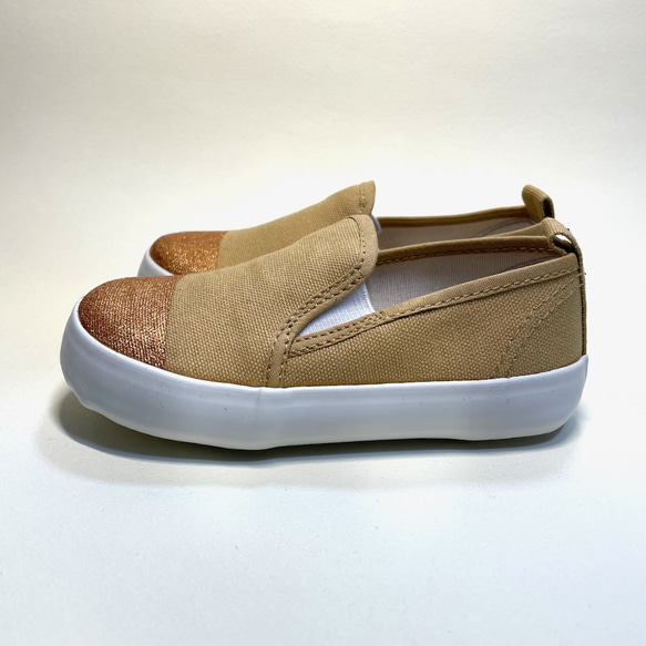 Bronze Toe Slip-on (米色) 兒童尺碼 14cm〜18cm 第3張的照片