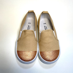 Bronze Toe Slip-on (米色) 兒童尺碼 14cm〜18cm 第2張的照片