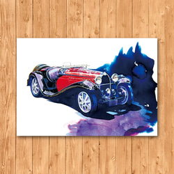 ポストカード　「ブガッティ タイプ55/1 1932」 2枚目の画像