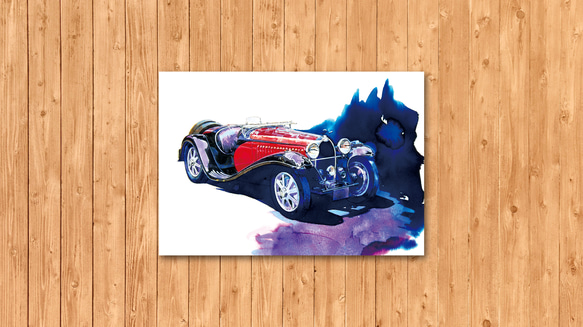 ポストカード　「ブガッティ タイプ55/1 1932」 2枚目の画像