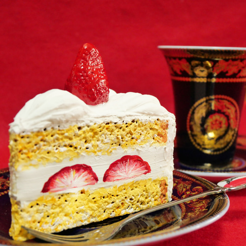 油絵 絵画 【飛び出すイチゴチョコケーキ】 絵画 ＨＲ 通販｜Creema