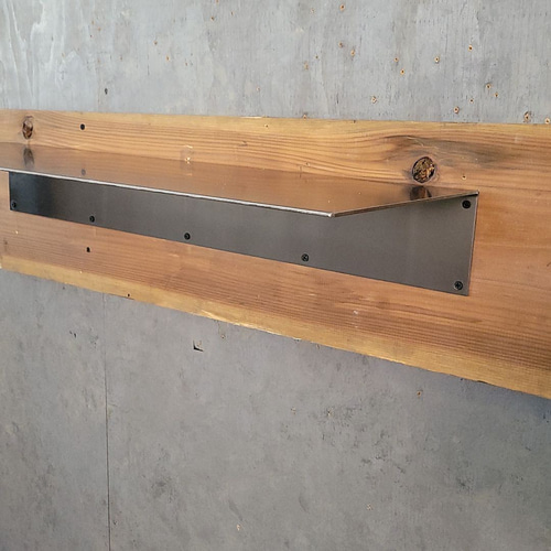 アイアンプレート ウォールシェルフ シェルフ 無骨 インダストリアル