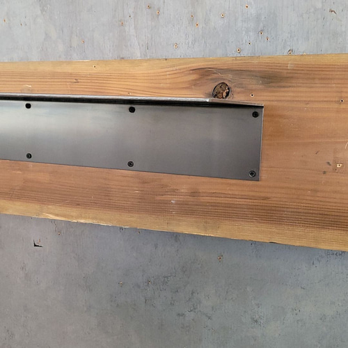 アイアンプレート ウォールシェルフ シェルフ 無骨 インダストリアル