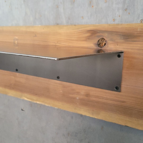 アイアンプレート ウォールシェルフ シェルフ 無骨 インダストリアル