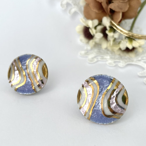 七宝焼きイヤリング・ピアス(716) イヤリング・ノンホールピアス 工房 