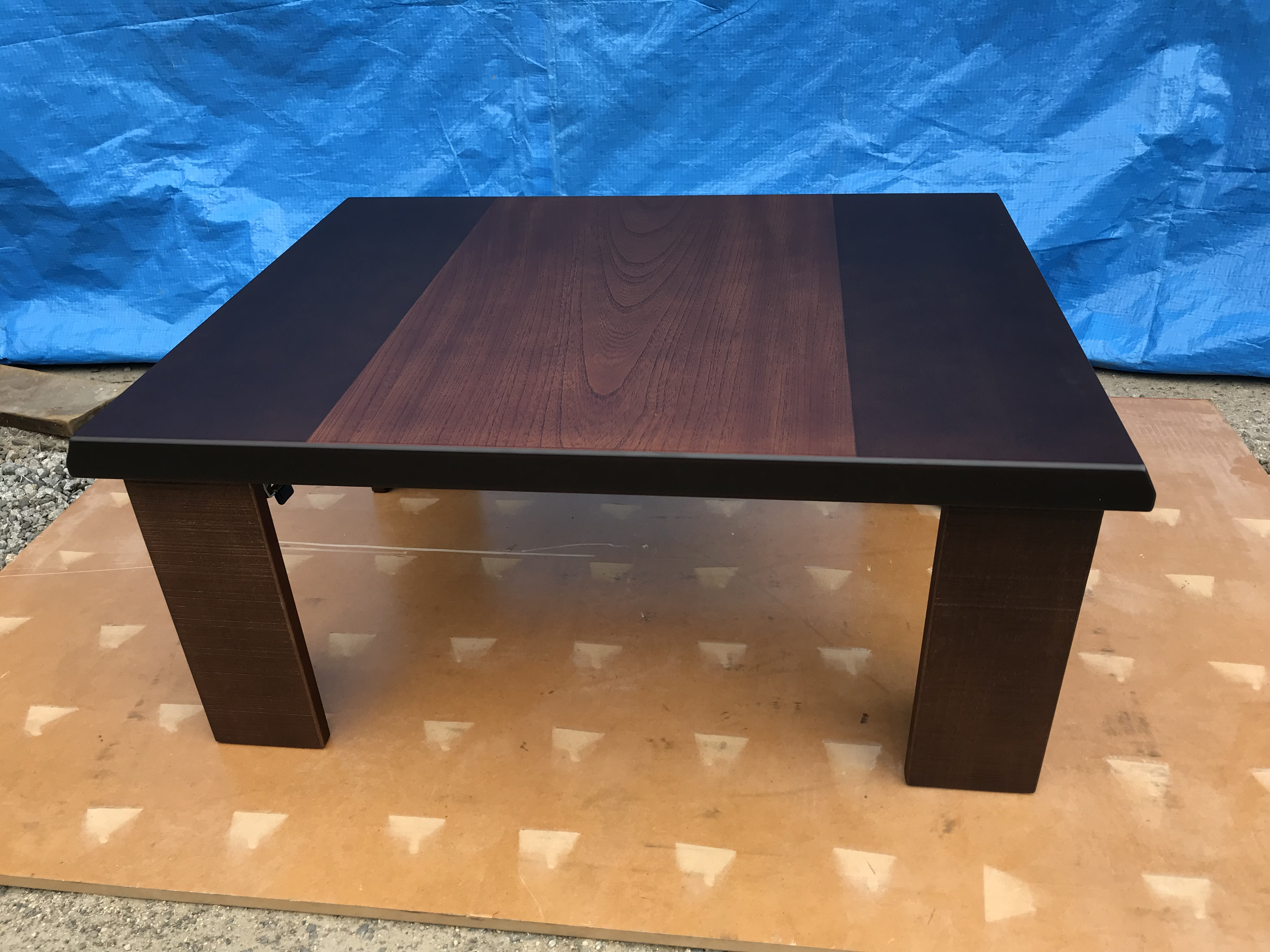 小さなちゃぶ台ケヤキ折りたたみ脚日本製