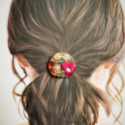 選べる！インド刺繍リボン使用☆ヘアアクセサリー☆[H/Bg.Gld/S
