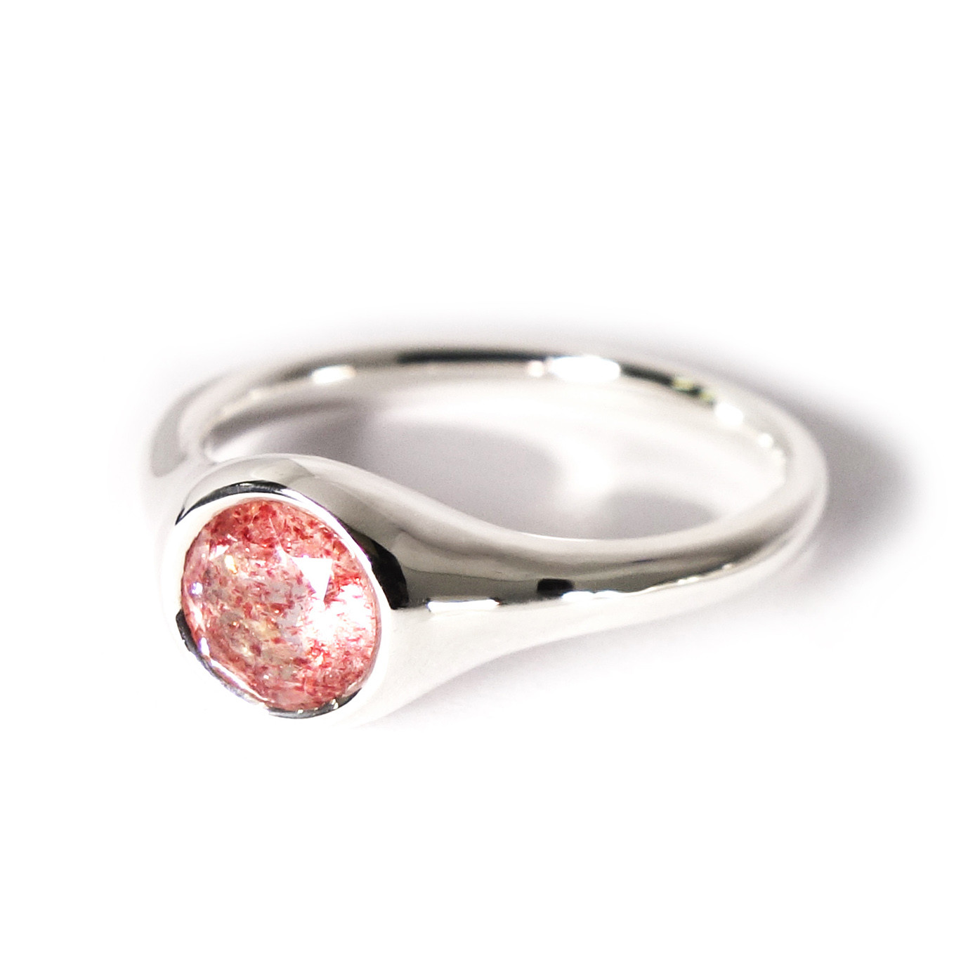 レピドクロサイトインクオーツ ルース 3.4g ふり 