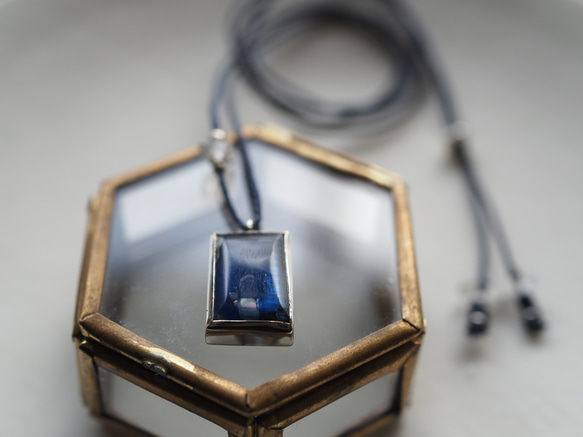 kyanite silver necklace (myougo) 7枚目の画像