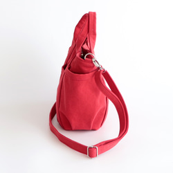 カジュアルトートmini（赤）２way　身軽なお出かけに 5枚目の画像