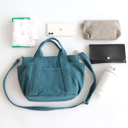 カジュアルトートmini（赤）２way　身軽なお出かけに 9枚目の画像