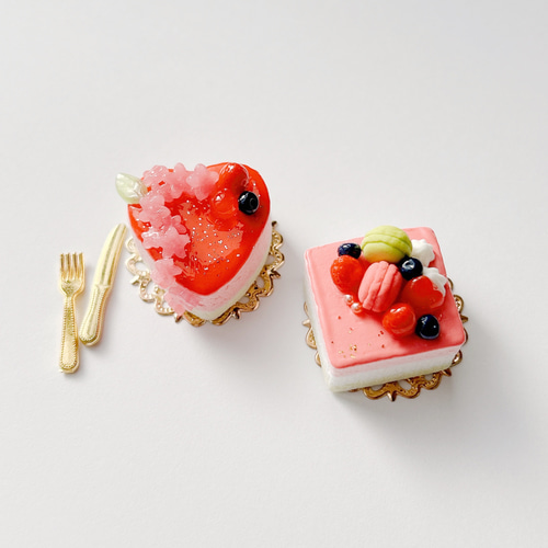 ミニチュア ひな祭りケーキセット その他置物 mi-mama cafe 通販