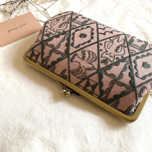 ミナペルホネン 仕切りがま口