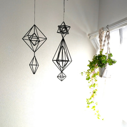 ストローヒンメリ ブラック ☆ミニ2点セット☆ モビール ✫tamama