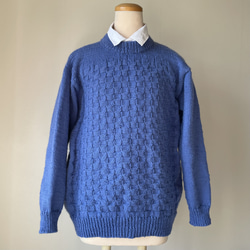 手編みのセーター8 メリノウール100% 8枚目の画像