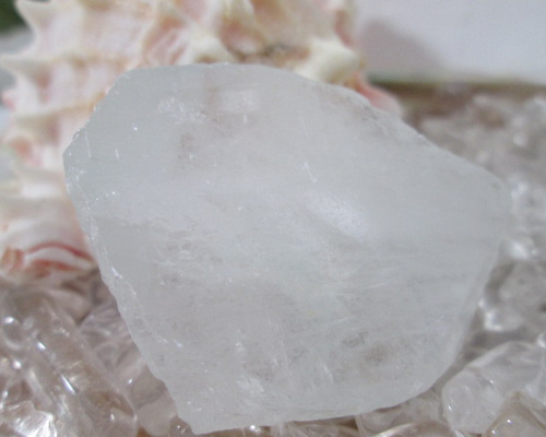 No.F-19 天然石 原石 ホワイトトパーズ結晶 43g 天然石 Rose