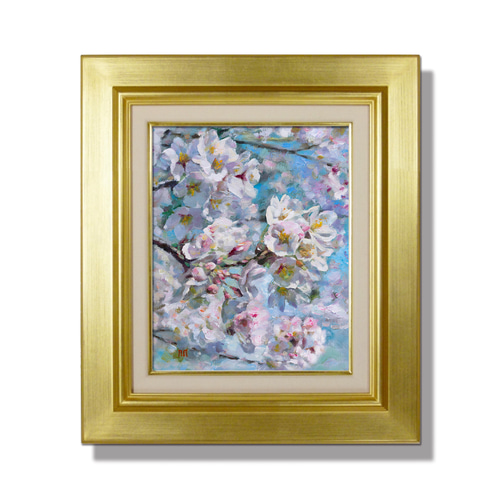 水彩画原画　桜堤と菜の花 水彩画原画 桜堤と菜の花 | syoumei ｜インテリア絵画 アートの