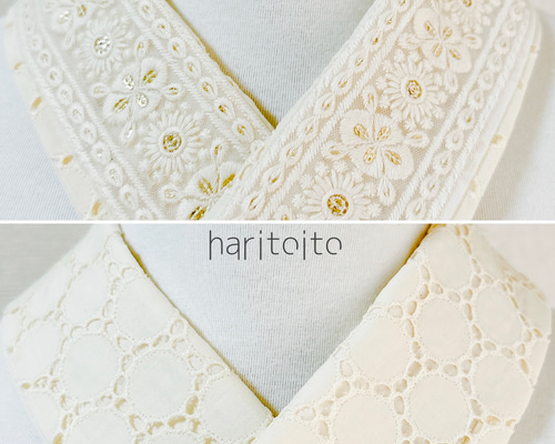 蝶とリボン刺繍 半襟 e3937c675d45b28485774785e721ab