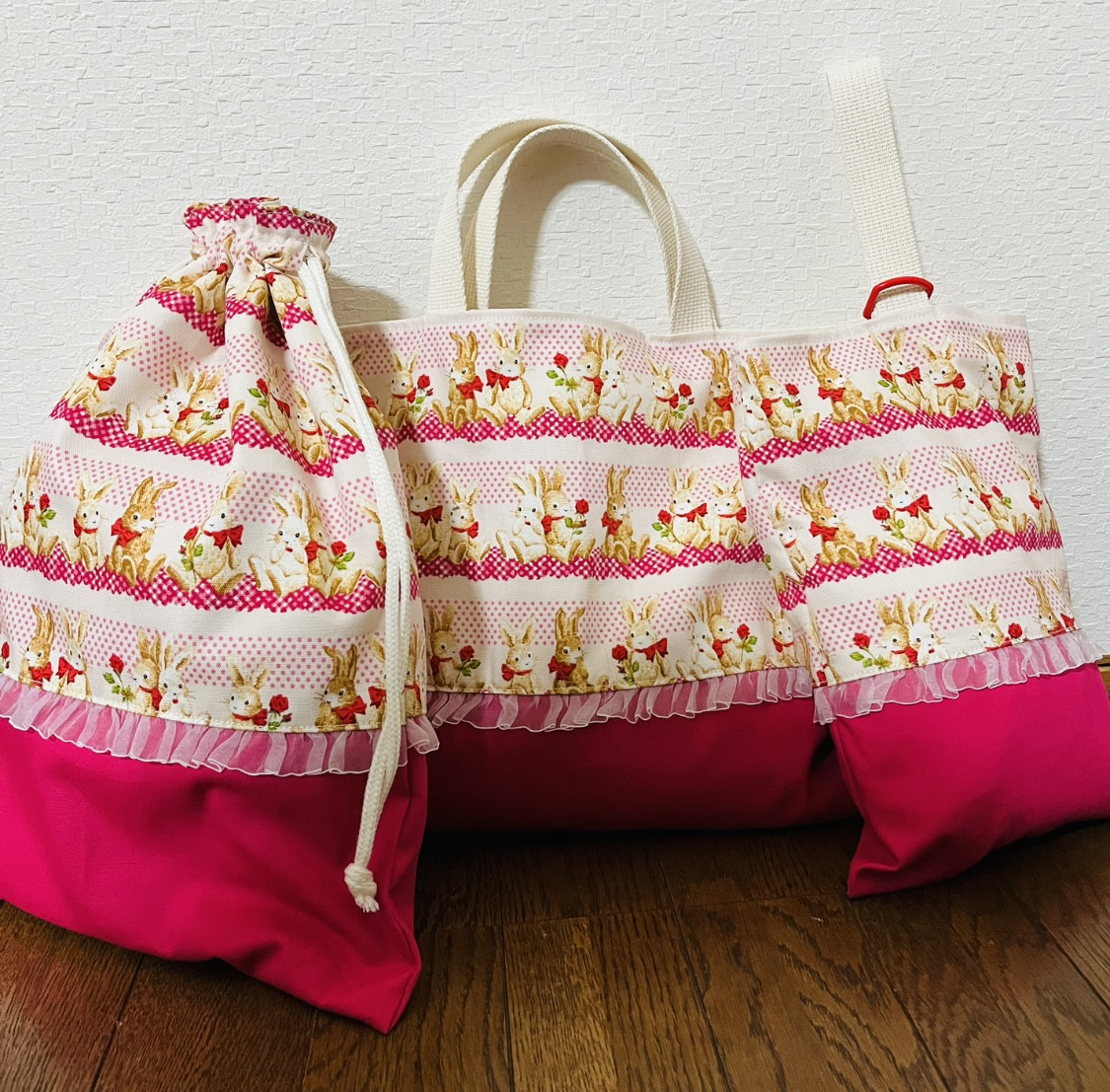 ★入園、入学★レッスンバッグ、お着替え袋、シューズ袋セット