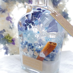 【選べるうさぎ！再販】うさぎのしあわせ　青いお花の雪の原　スノーフレークとアンティークブルー。冬だけの澄み切った雪景色！ 12枚目の画像