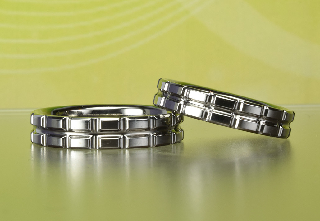 Chocoraショコラ ジルコニウム結婚指輪（動画あり）【MG-053】