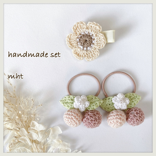 ⓝⓔⓦ【アネモネ】ベビーヘアクリップ　キッズヘアクリップ　ヘアゴム ⓝⓔⓦ【アネモネ】ベビーヘアクリップ キッズヘアクリップ