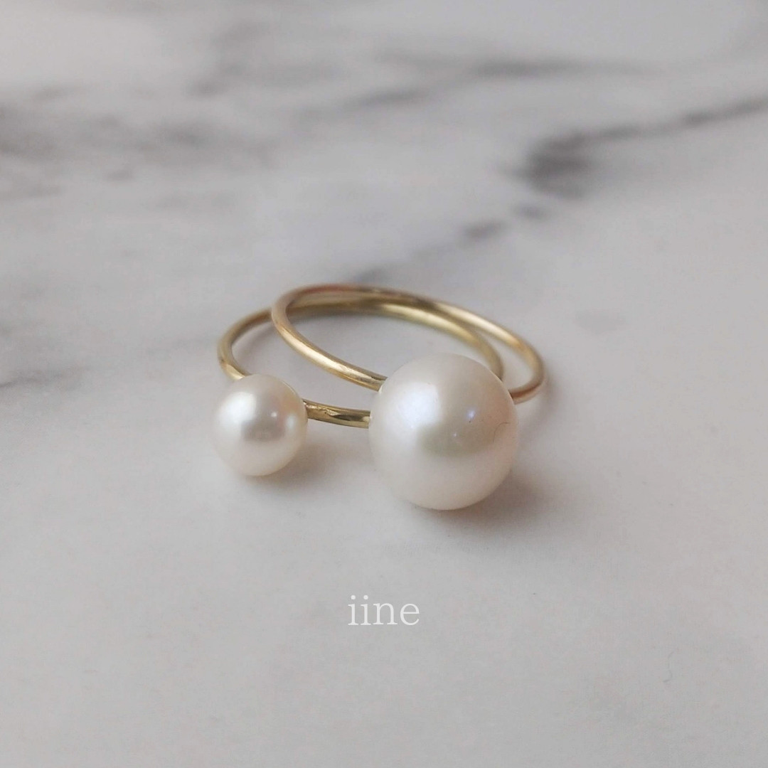 【k10】うっとり見惚れる大粒パール*日常からオケージョンまで*k10淡水パールリング