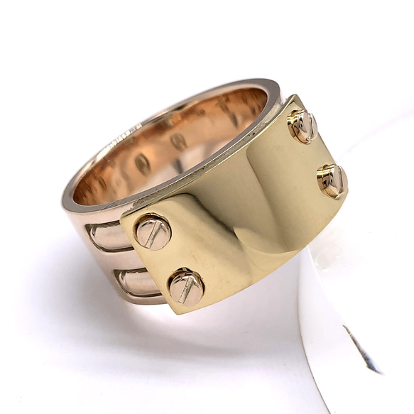 18kリング メンズ/10k シルバー925/メンズシルバーアクセサリー