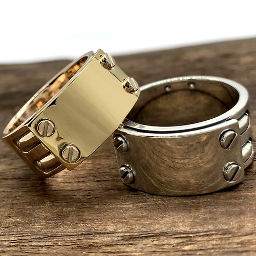 18kリング メンズ/10k シルバー925/メンズシルバーアクセサリー 18kリング メンズ/10k シルバー925/メンズシルバーアクセサリー