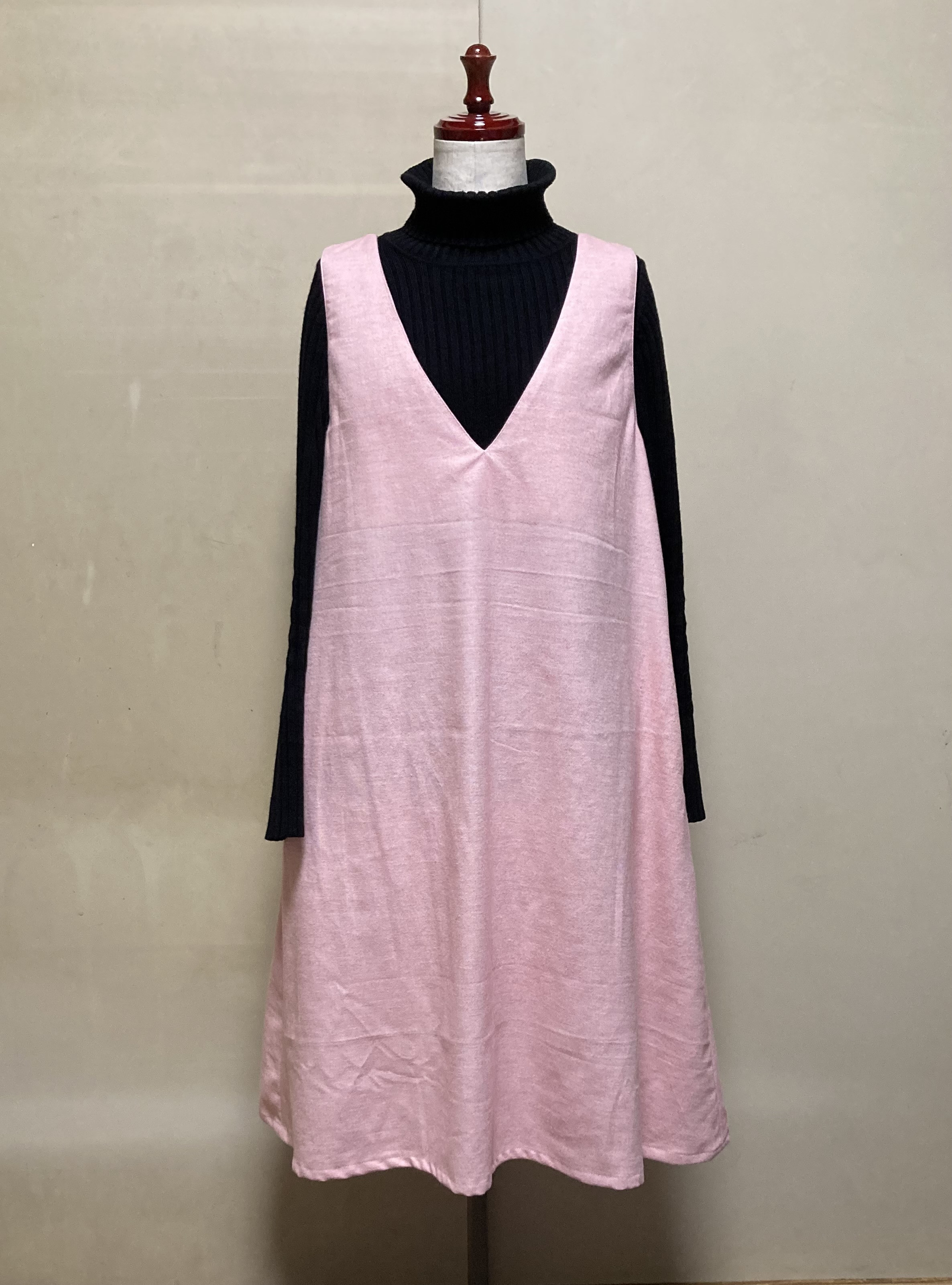 播州織・Aラインジャンパースカート